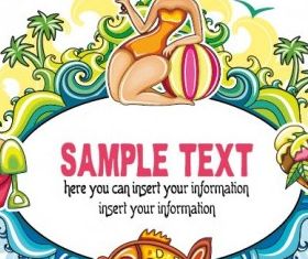 cute cartoon pattern 02 vector graphic