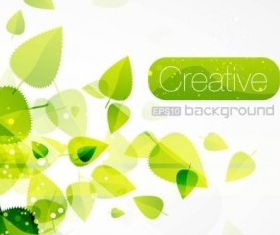 spring green leaves 05 vector