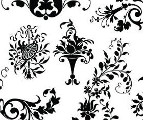 Floral Ornament Elements Mix 8 vector material