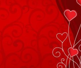 Valentine background vector graphics