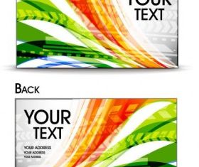 dynamic business card template 01 design vector