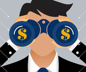 Infographics with Business People vectors graphics