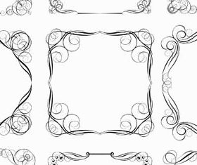 Decorative Vintage Frames 23 shiny vector