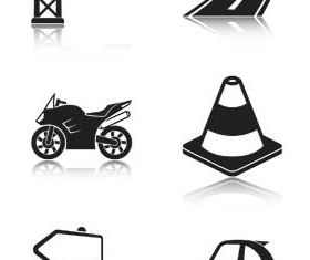 Navigation GPS Icons vector graphic