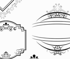 european lines border 03 vector set