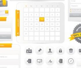 web design navigation menu 01 vector