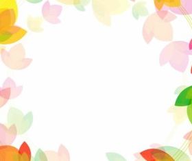 Flower circle background vector