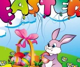 easter cartoon elements 05 vector
