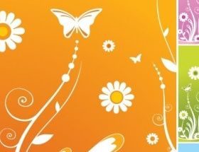Spring Floral Background vector graphics