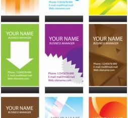 simple business card template vector graphic