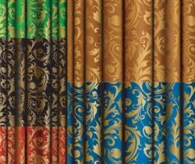 gold fabric pattern creative vector