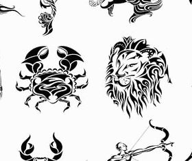 Zodiac Creative Symbols vector