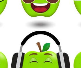 Funny Different Smiles vector