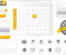 web design navigation menu 01 Illustration vector