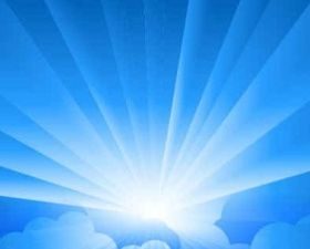 Sun Blue background shiny vector