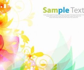 Floral Abstract Background design vector