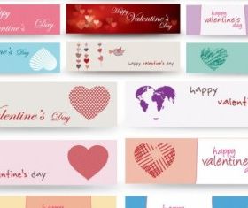 valentine day banner vector