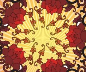 Chinese Flower free creative vector