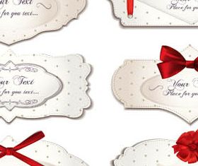 Love Cards Set vector