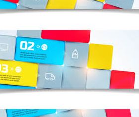 Abstract Banners 2 vector