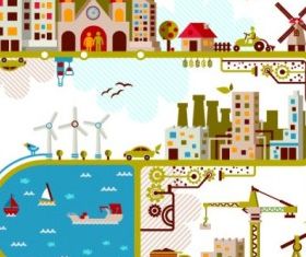 City material vectors graphic