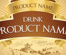 product label design 01 vector