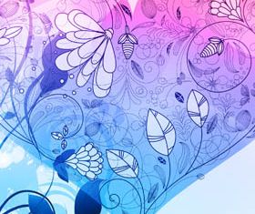 Backgrounds with Hearts Set vector design