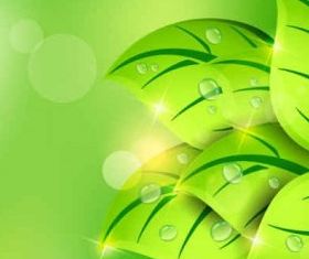 Green leaf background Illustration vector