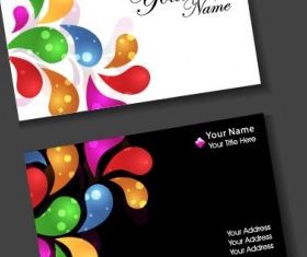 colorful card design 10 vector set