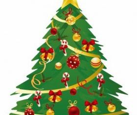 Christmas Tree Illustration 3 vector graphics