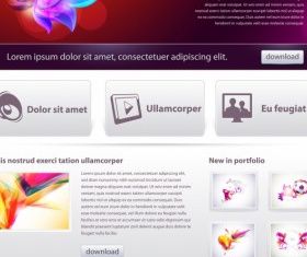 minimalist web design vector