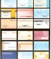 fine card template vectors graphics