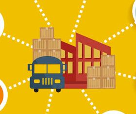 Delivery Backgrounds 3 vector