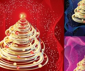 Abstract Christmas Tree vectors material