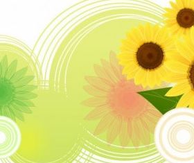Sunflower Abstract Illustration design vectors