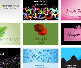 beautiful card template vectors material