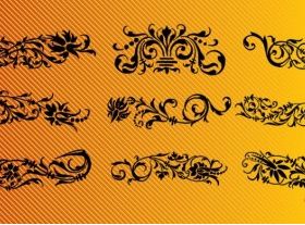 Floral Scrolls free vector graphics