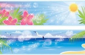 beautiful coastal scenery 03 vector