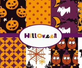 halloween cartoon background 02 vector