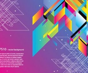 fashion color block background vector