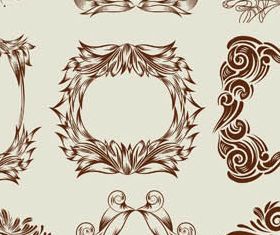 Decorative Vintage Frames 20 vector material