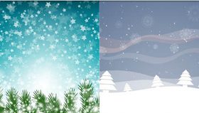Winter Landscapes art 2 vector