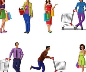 Shopping Set 2 vector