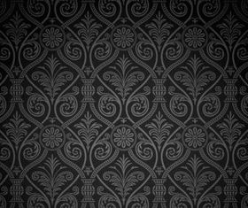 Dark Damask Pattern vector