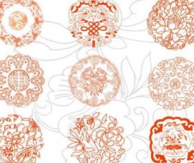 auspicious patterns vector design