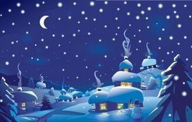 Winter Christmas Scene vector