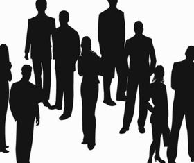 Silhouettes Business People vector