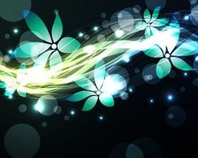 Abstract Floral Background Set vector