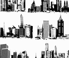 Grunge Cityscapes art vectors