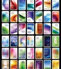 Business Card Collections shiny vector